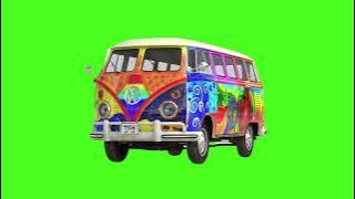 Green Screen VW Volkswagen Van No Copyright Free To Use (Chroma Key)