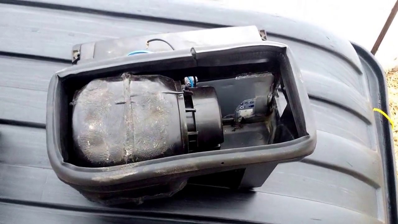 Доработка нижнего корпуса печки нивы. Установка тросового привода для ...