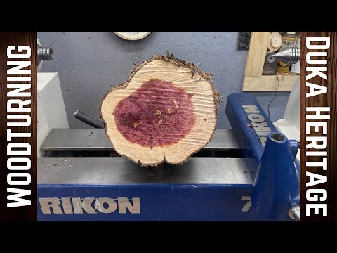 Woodturning - Live Edge Endgrain Red Cedar Centerpiece w/ Copper Inlay