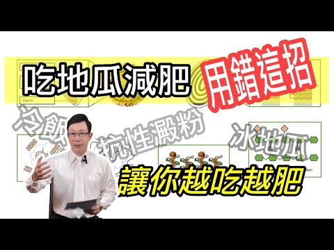 吃地瓜減肥用錯這招，讓你越吃越肥｜抗性澱粉五大分類、減肥也能吃澱粉？抗性澱粉這樣吃你才會瘦Eat resistant starch like this and you'll lose weight.