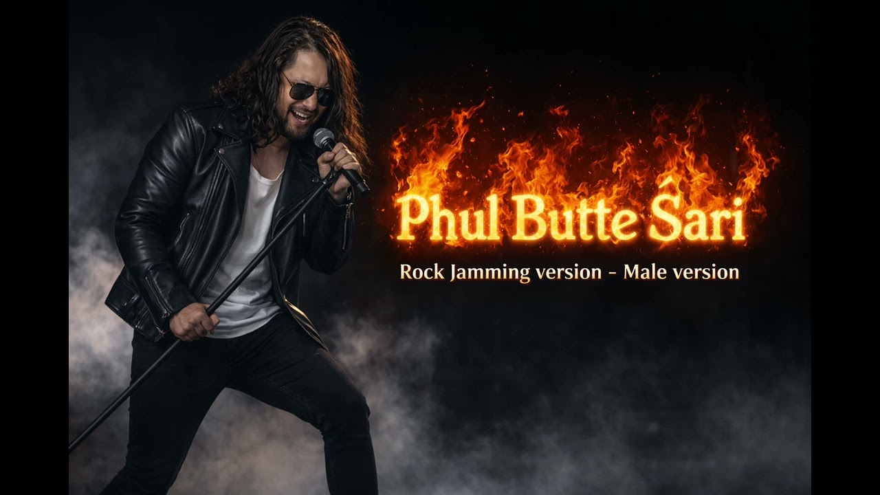 Phul Butte Sari | Rock Jamming Version| Male Version 