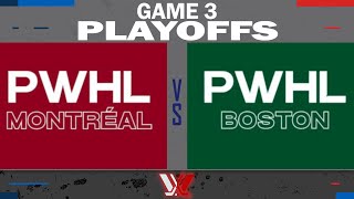 PWHL Playoffs - Semi-Finals: Montreal vs. Boston - Game 3 Highlights