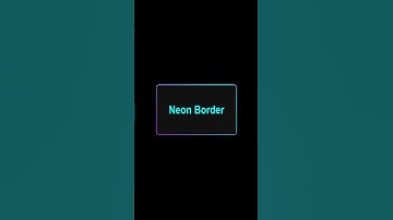Neon Border Animation with Pure CSS 💡