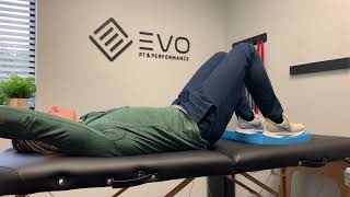 Hooklying Breathing with Overhead Reach