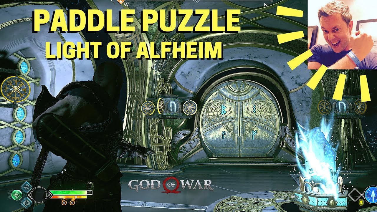 Standard Sammenlignelig aflevere God of War: Alfheim Spinning Paddle Puzzle in the Light of Alfheim (Dark  Temple) - YouTube