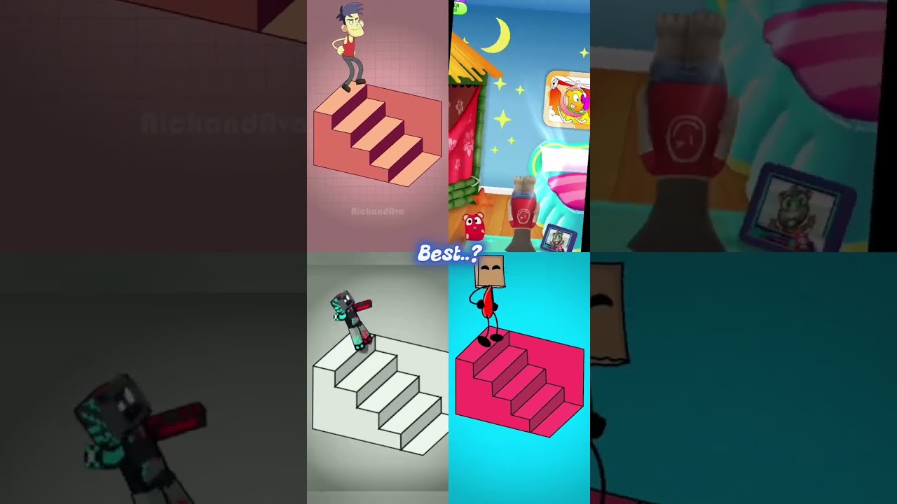 Stairs ILLUSION Minecraft Animation 2 Memes