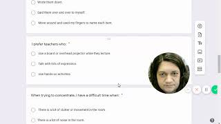 Learning Style Inventory Google Forms