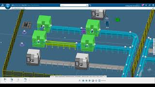 Basic Flow Generation, 3DEXPERIENCE R2022x, Factory Layout