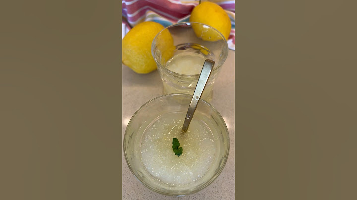 GRANITA AL LIMONE 🍋 SCARICA MYCHERRY APP PER ALTRE RICETTE SANE 🍒