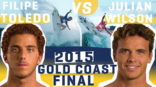 Filipe Toledo vs Julian Wilson, 2015 Quiksilver Pro Gold Coast FINAL - FULL HEAT REPLAY