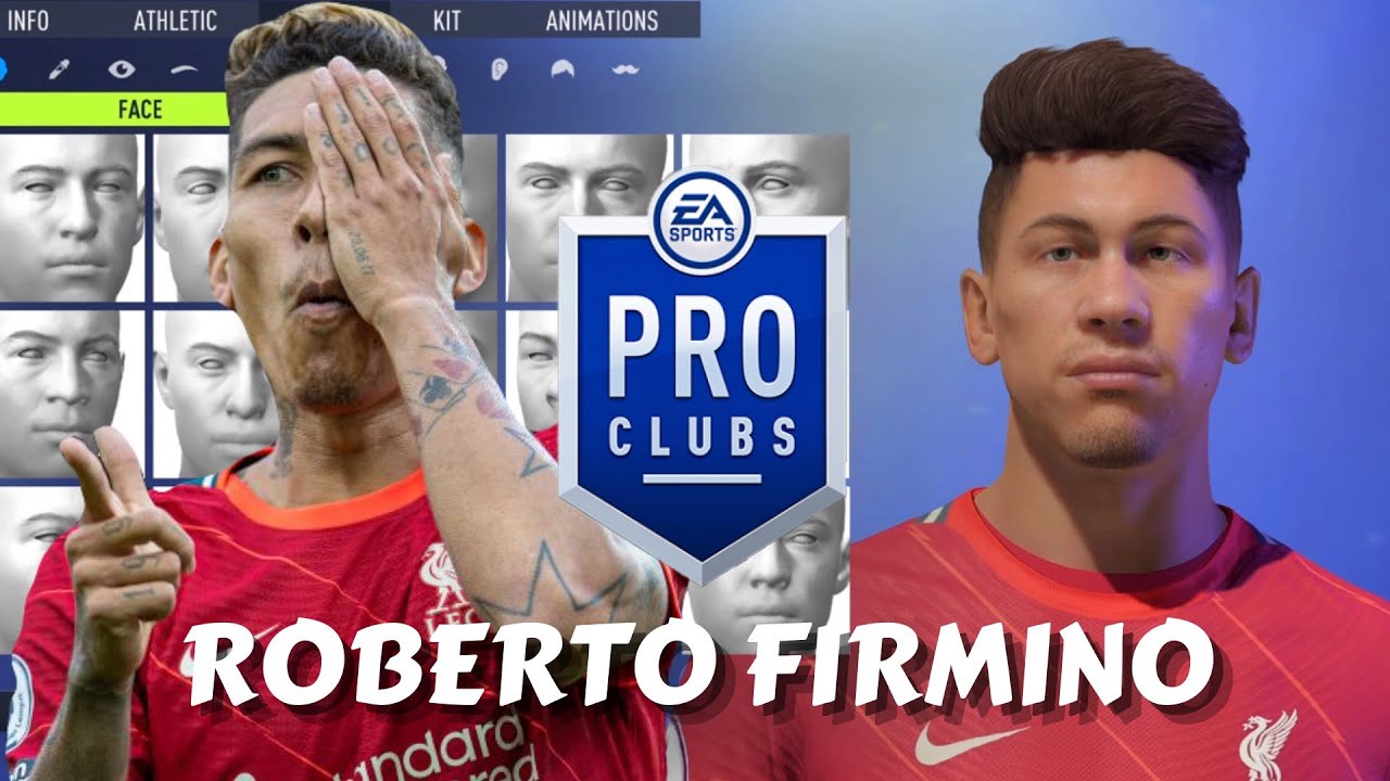 FIFA 22 Roberto Firmino Pro Clubs Creation