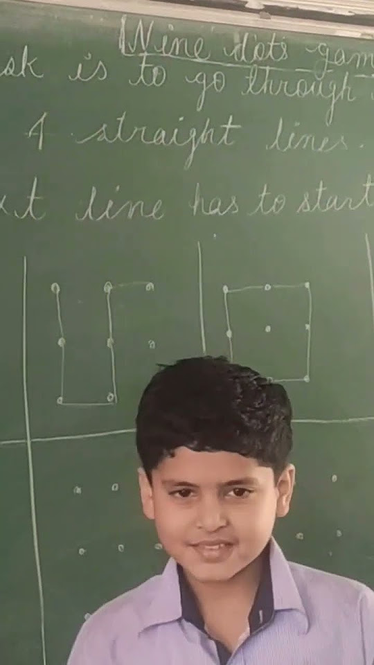 9 dots game school activity nine dots amar singh public school 