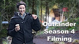 Outlander Season 4 Filming Cumbernauld  Caitriona Balfe (Claire Fraser) on set! No Spoilers!