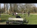 Football in Vondel Park Amsterdam