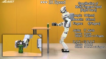 Humanoid Robot HRP-3 Experiments on Multifinger Hand Grasp based on Visual Recognition