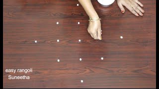 Diwali Rangoli Designs🌸Simple Diwali Muggulu🌸Easy Diya Kolam Rangoli Designs With 5 Dots