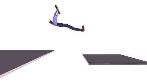 Learning how to swing - Soft-Actor-Critic - 8 joint - Policy trained on pure exploration