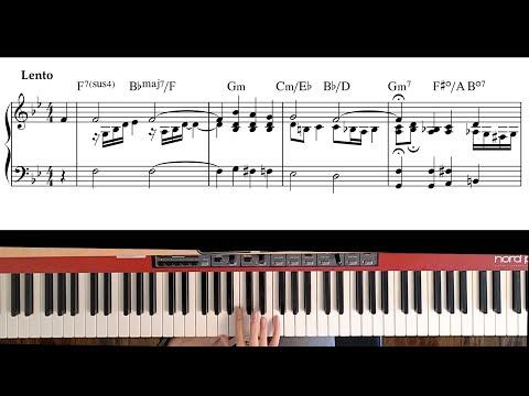 The Lord’s Prayer jazz piano with sheet music 주기도송 재즈피아노