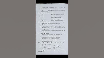 ICSE#Class#8th#3rd term# previous chemistry paper