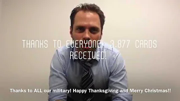 3,877 Christmas cards for Soldiers!