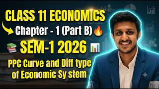 PPC & Diff type of Economic Systems | Class 11 | Sem - 1 | Microeconomics | Chapter 1 Part 2