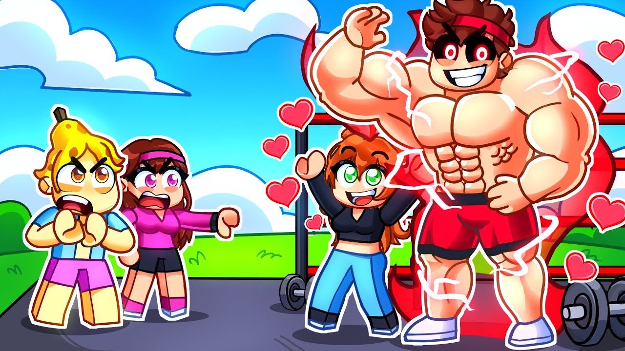 Ma COPINE m’a trompé, donc j’ai GLOW UP sur Rage Gym Simulator Roblox !