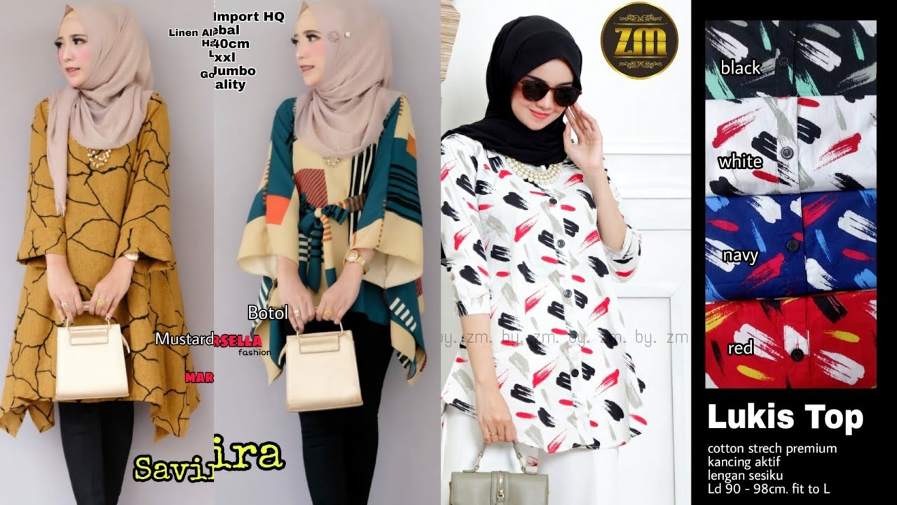 Model tunik terbaru 2020 / 2021 yang lagi lagi ngetrend saat ini