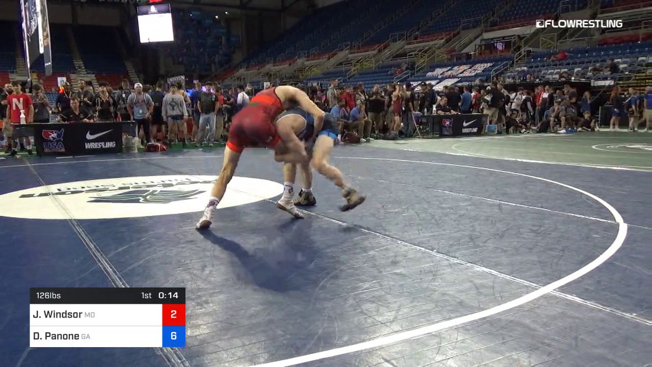 126 Lbs Cons 32 1 Jacob Windsor Missouri Vs David Panone YouTube