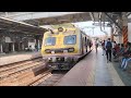Train videos Indian railways station | Local trains mumbai railway station viral videos 