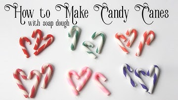 How to Make Candy Canes with Soap Dough