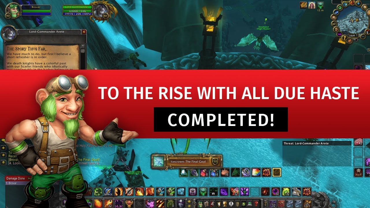 To the Rise with all Due Haste WotLK Classic Warlock Gnome Wrath of the Lich King Classic YouTube