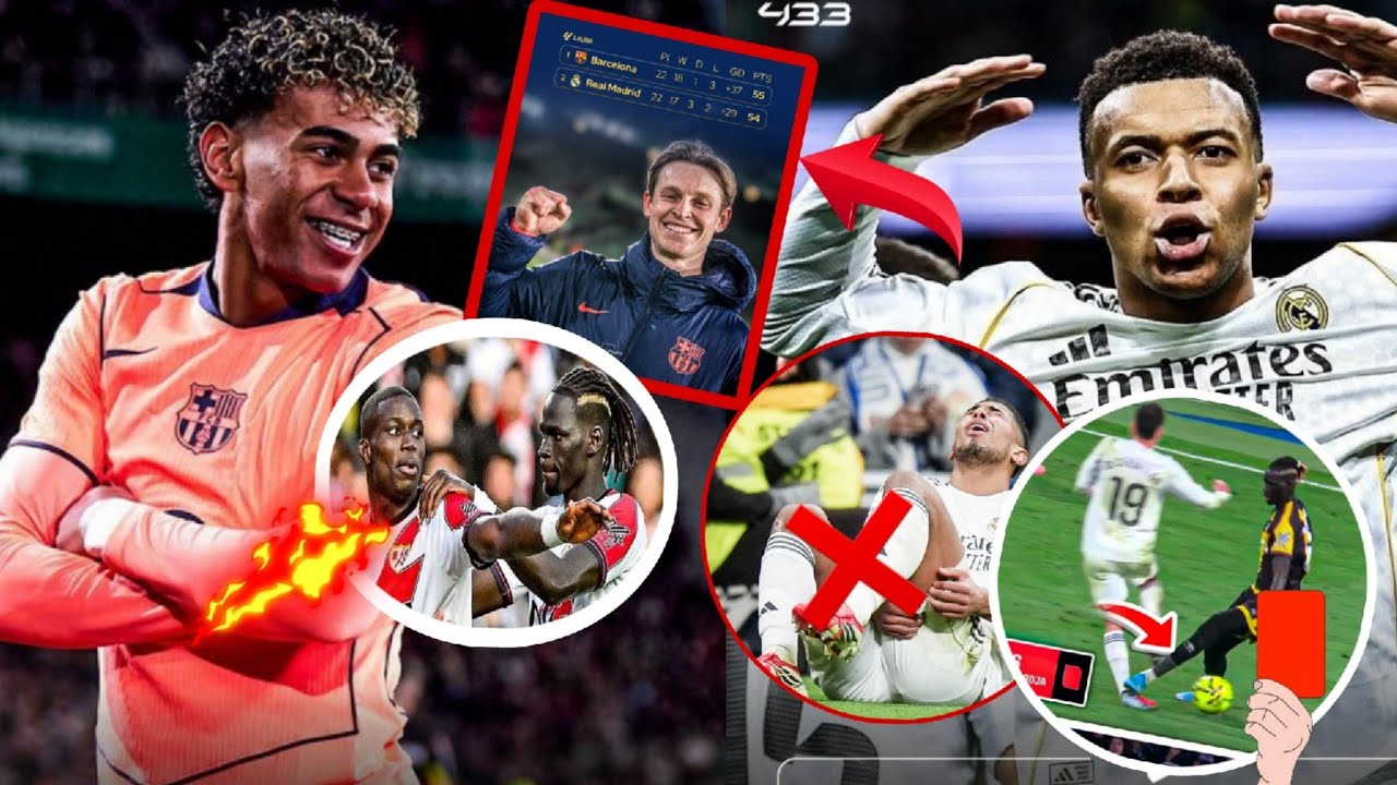 🚨real madrid un point Barça ✅️, Yamal 9 buts déjà, mbappe 😳,pathe ciss rouge ,mendy penalty 