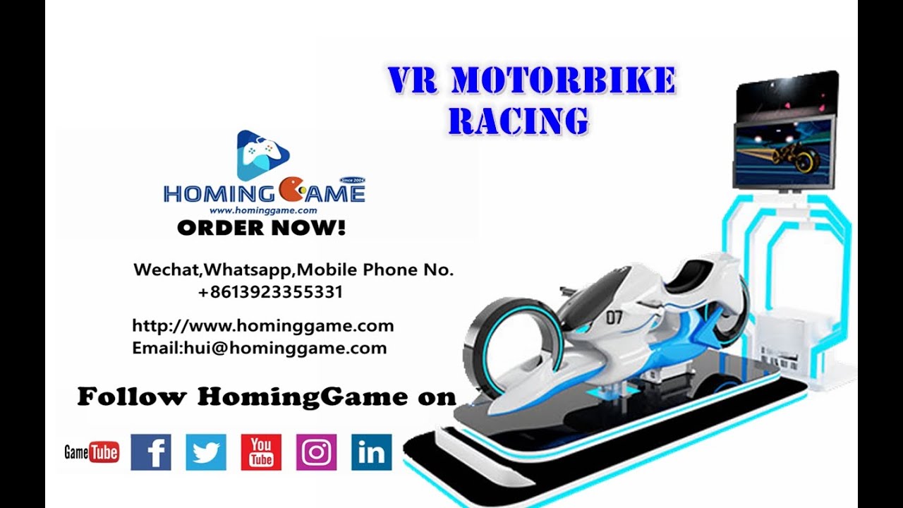 2020 New Design VR 4d Racing Car vr motorbike Motion Simulator Driving ...