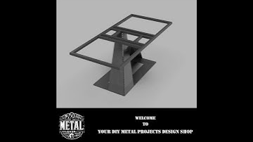 Dxf files for Diy Sheet Metal Table Leg Welding Project, Cnc Laser Plasma Files for cutting