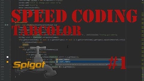 [Bukkit/Spigot Speed Coding] TabColor Plugin