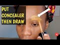 💥CONCEALER then DRAW🔥...New EYEBROW TRICK🔥