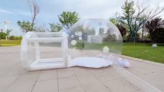 Bubble House Set Up #bubble #balloon #event
