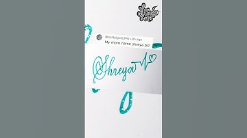 Stylish Name | Shreya | Stylish Signature | Calligraphy Signature