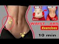 [10 Min] Exercise for Waist, Abs | Small Waist | Flat Belly Workout at home #exercise