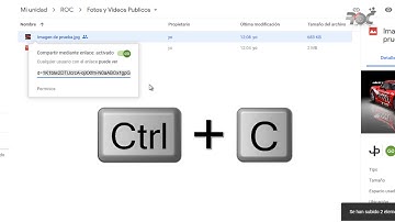 Poner imagenes o vídeos en la web ROC usando Google Drive