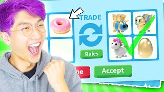 Can We Win The ONLY TRADING FOOD CHALLENGE In Adopt Me!? (GOT LEGENDARY PETS!)