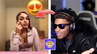 Rizzing Baddiez Being In A Quarter Zip Monkey App