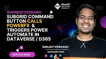 Use Command bar to subgrid and PowerFx Call to update fields then call power automate