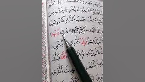 قراءة من سورة البقرة من الآية 257 إلى الآية 259