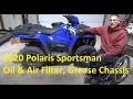 2020 Polaris Sportsman 450 Oil Change and First Service