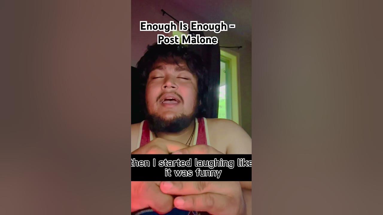 Enough is Enough- @postmalone Cover #music #cover #thesinger #viral #singing #postmalone