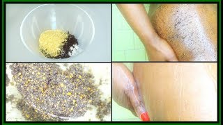 HOW TO SMOOTH YOUR BUTT |  EXFOLIATING BUTT SCRUB WITH SEA SALT AND COFFEE| Khichi Beauty screenshot 2