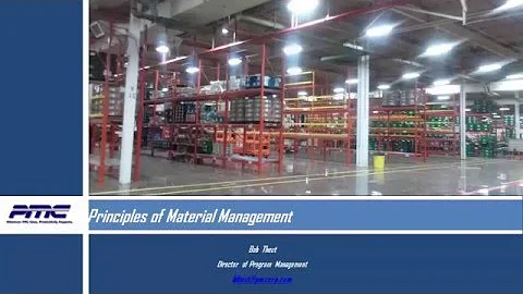 Webinar: Principles of Material Management