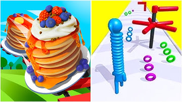 Pancake Run vs Long Neck Run | Android iOS Mobile Gameplay Walkthrough