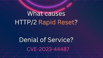 Theory Behind CVE-2023-44487 (HTTP2 Rapid Reset) Explained | HTTP DoS
